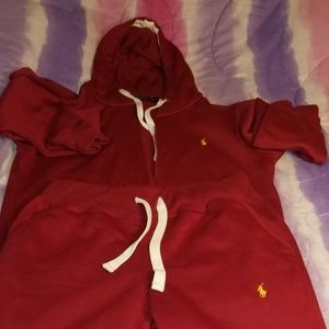 Polo jogging suit womans size medium